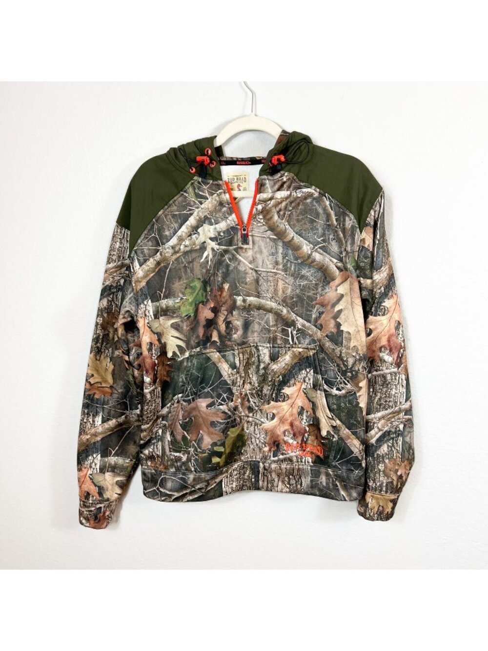 REDHEAD Camo Mens Hooded Pullover Size Small